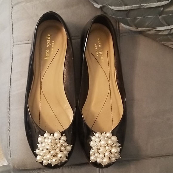 Kate Spade Black Pearl Flats - Picture 2 of 4